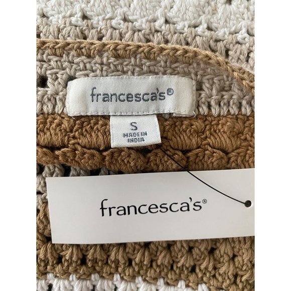 Francesca's Jenna Crochet Tank Top NEW WITH TAGS - size small - Picture 5 of 5